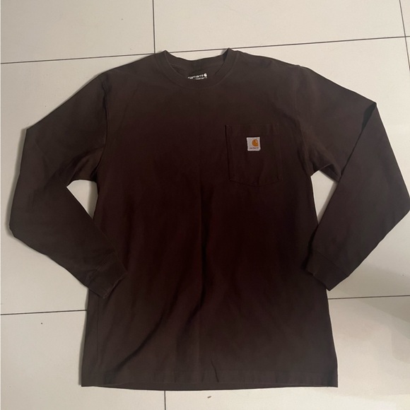 Carhartt Men's Brown Long Sleeve Shirt - Picture 2 of 4